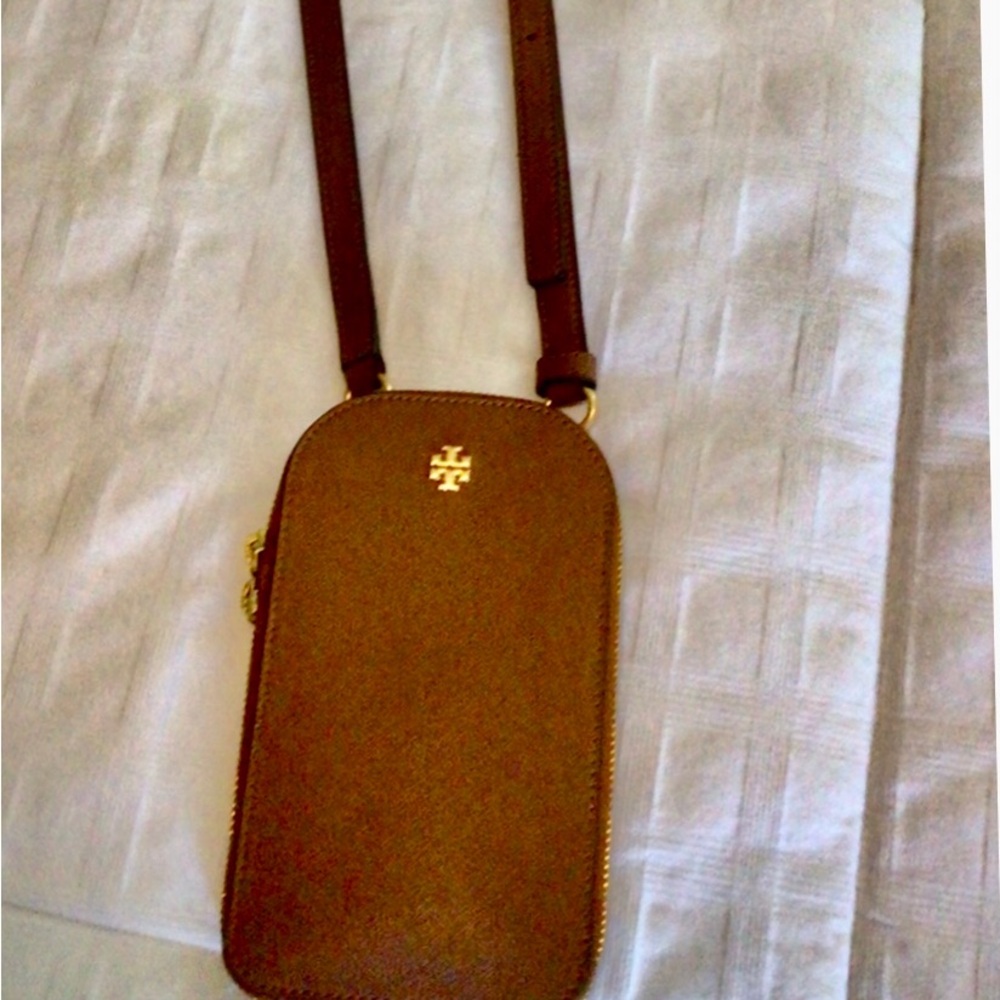 Tory Burch Tan Crossbody with Gold Accent